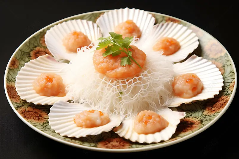 蒜蓉粉丝蒸扇贝海鲜