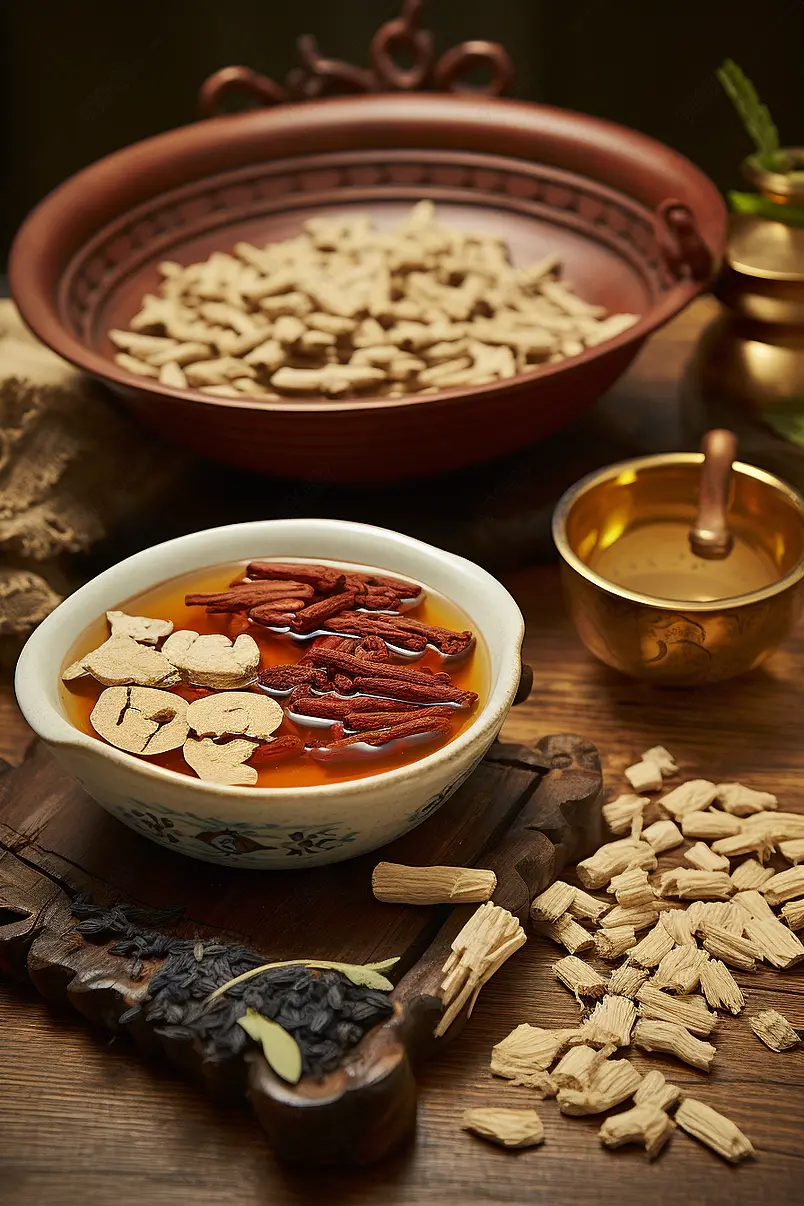 中药材药汤