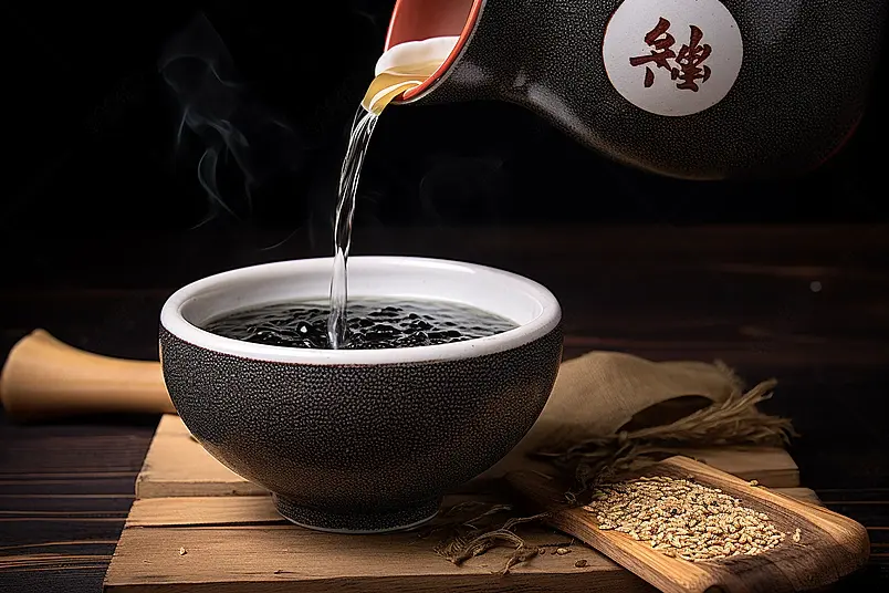 白酒倒酒