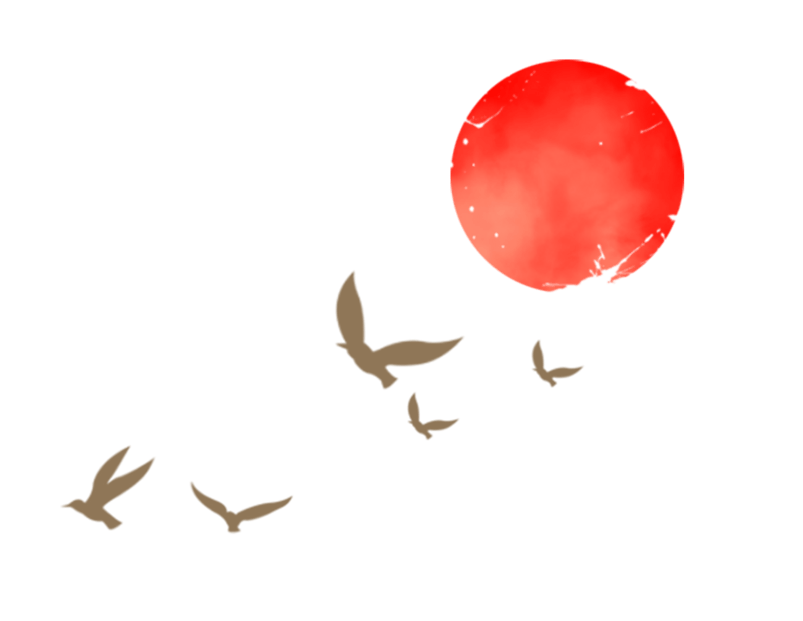 太阳飞鸟中国风