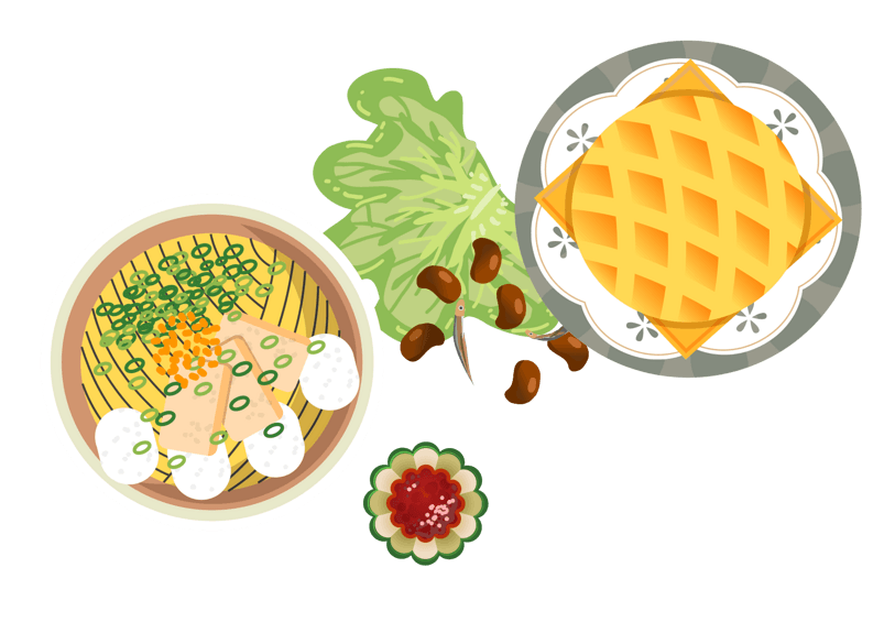 卡通手绘面条拉面美食png元素
