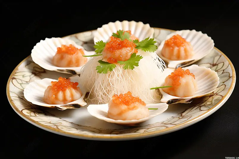 蒜蓉粉丝蒸扇贝海鲜