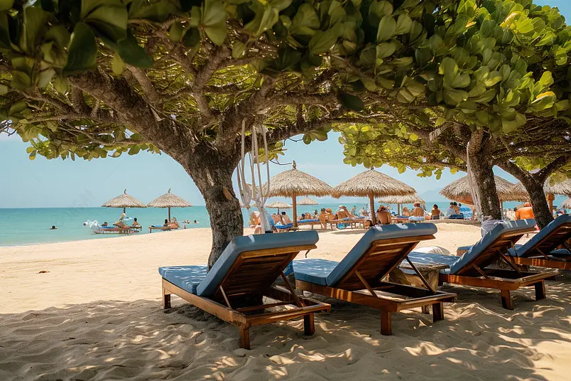 越南芽庄海滩风景