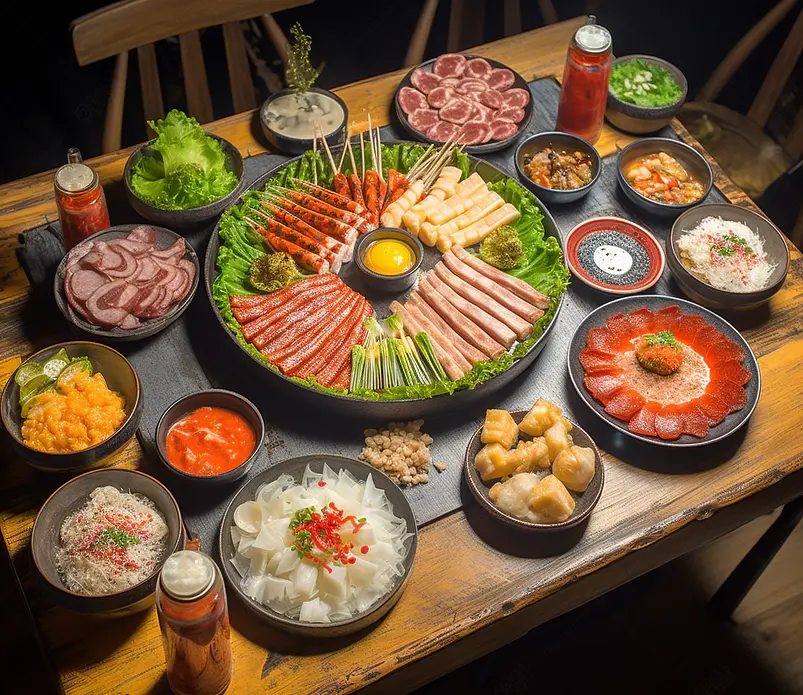 海鲜牛蛙香辣火锅大餐