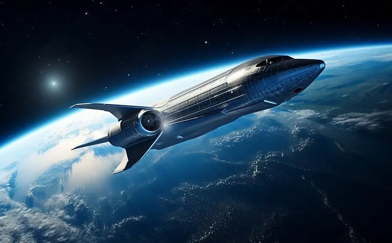 炫酷太空卫星宇宙效果背景图