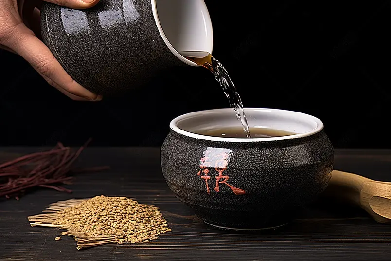 白酒倒酒