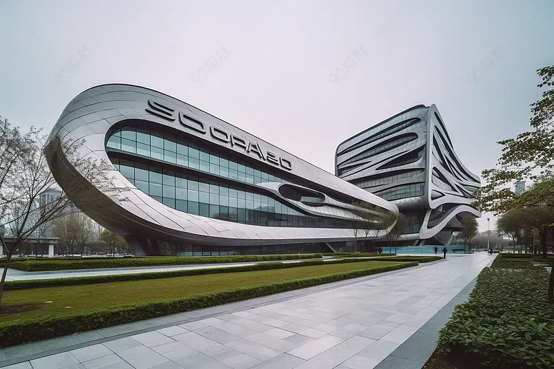 上海凌空SOHO外观建筑摄影实拍图
