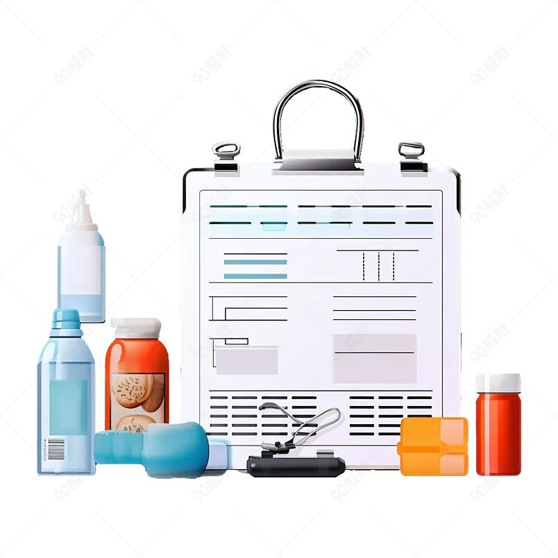 各种医药注射器记录本消毒液