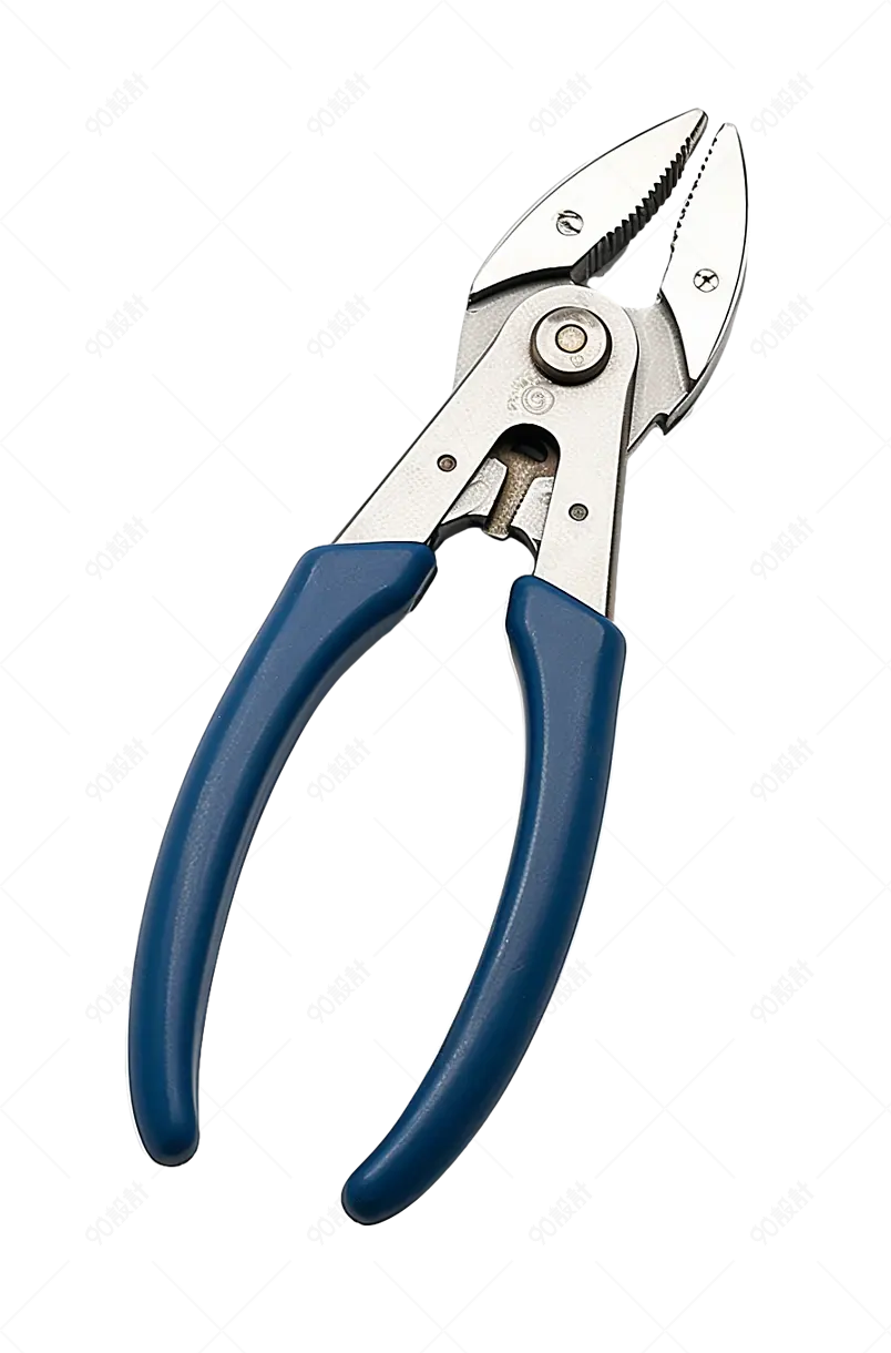 电工维修工具蓝色的断线钳免抠素材图