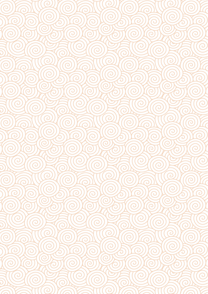 橙色中国风海浪边框纹理