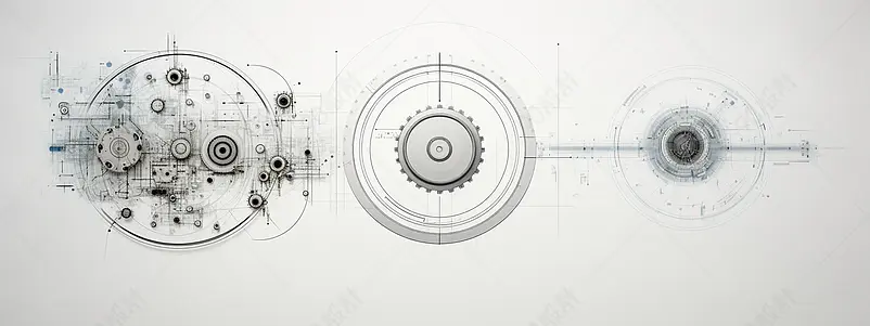 共享极简科技线条