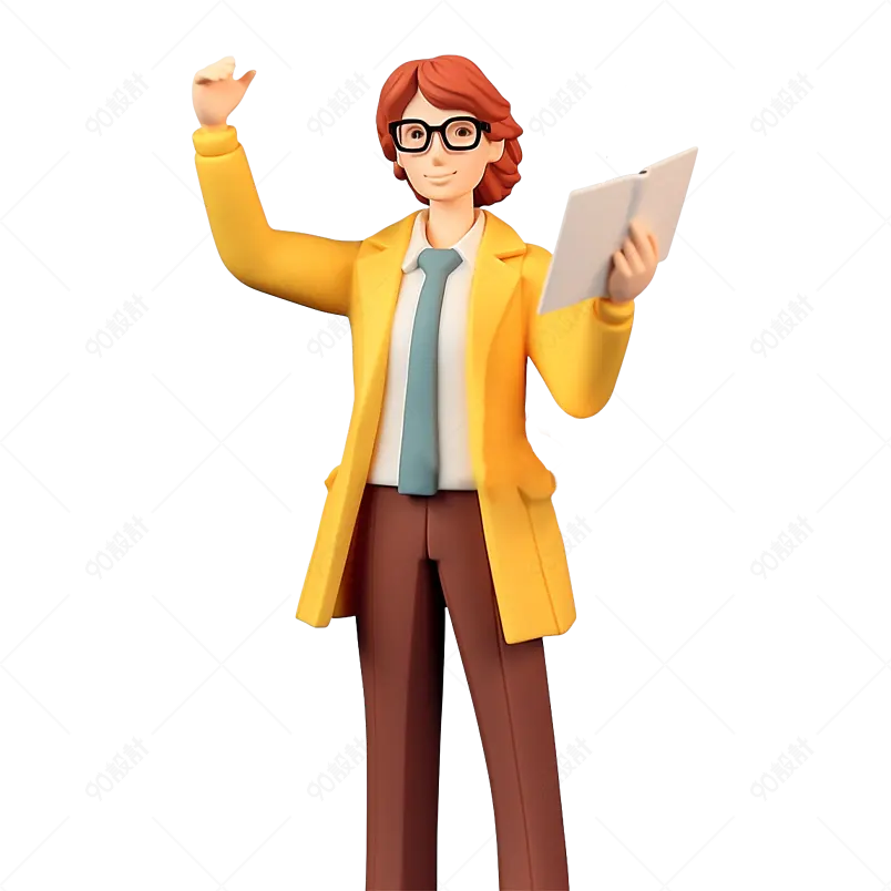 教师节3D老师正在上课讲课