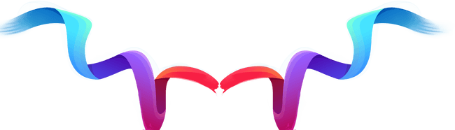 双十二漂浮丝带元素