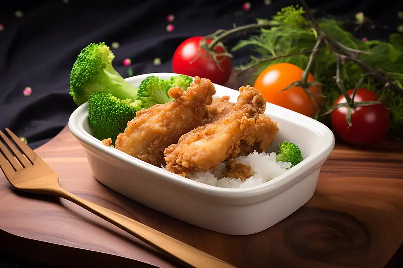 炸鸡腿便当