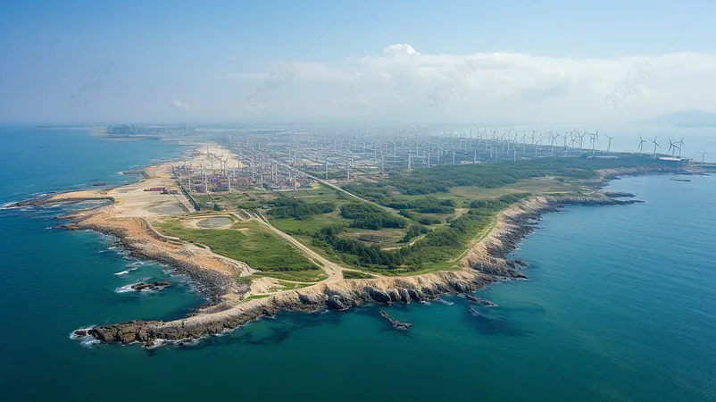 山东威海海边的渔村