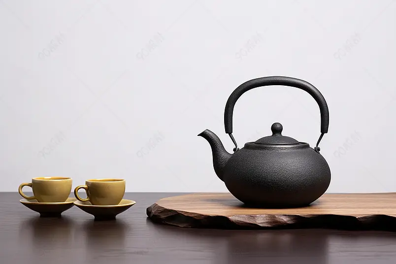 广告设计素材元素桌上的一个中式茶壶