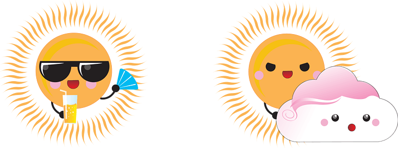 可爱太阳表情