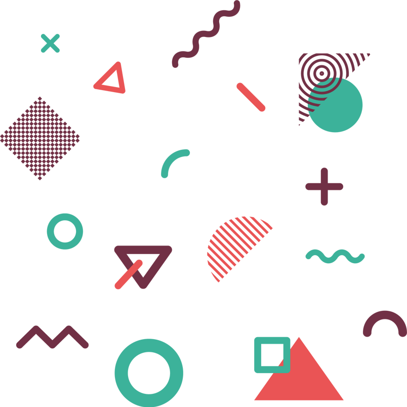 不规则几何图形漂浮元素