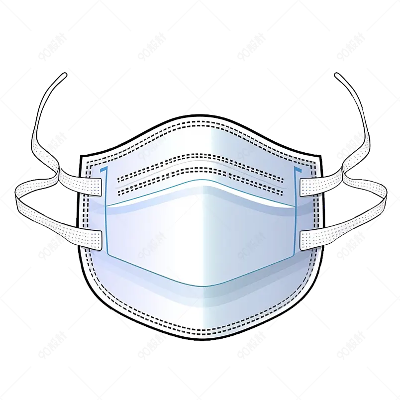 防病毒感冒医疗元素N95口罩