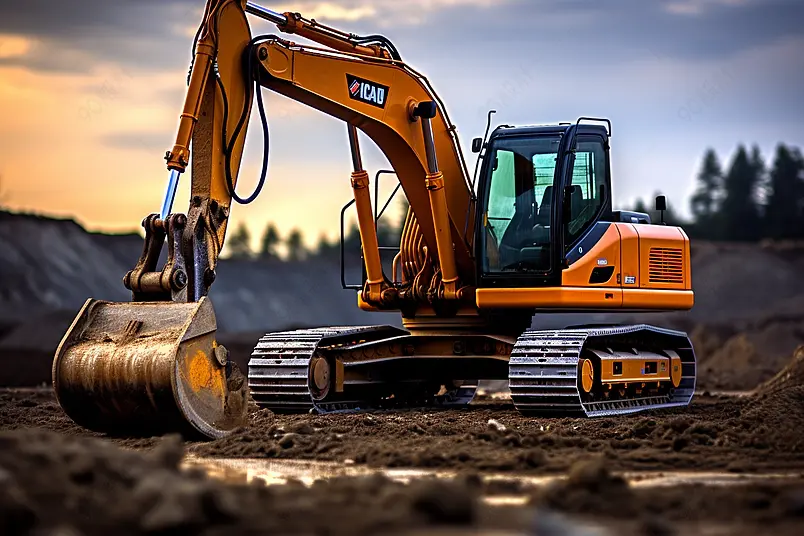 用于道路建设工程的挖掘机