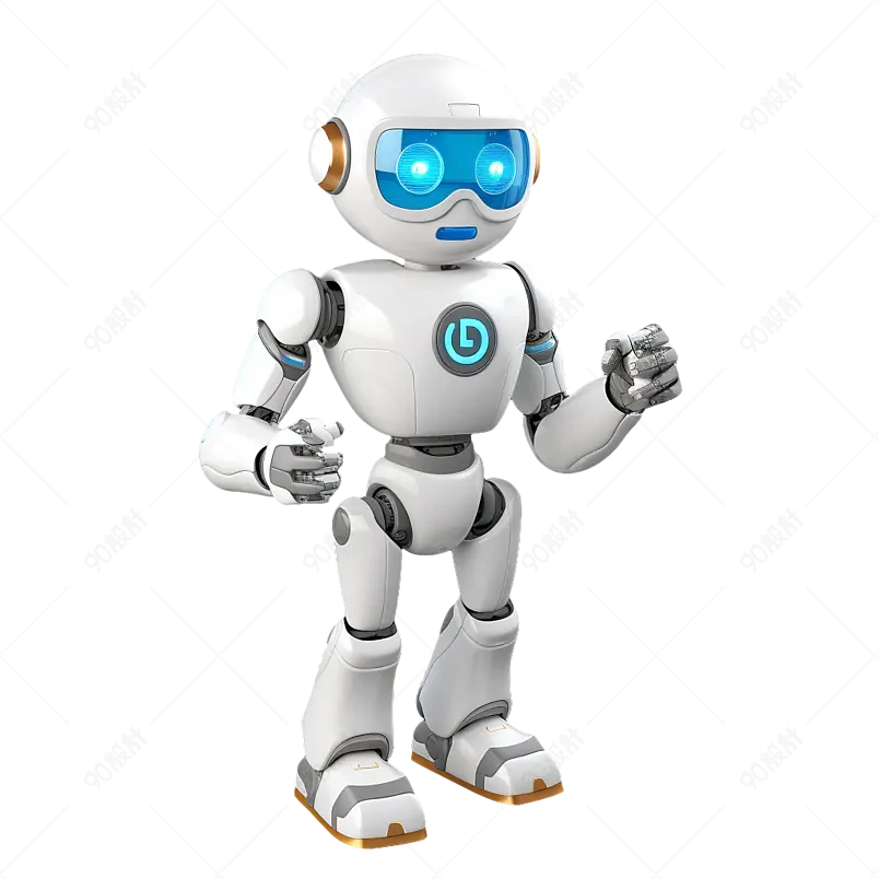 3D卡通导航机器人机器人技术