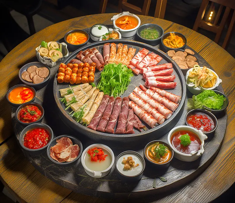 海鲜牛蛙香辣火锅大餐