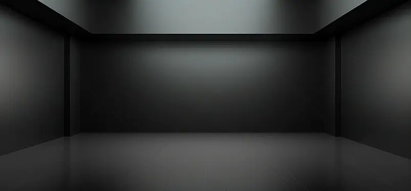 简约黑色立体海报建筑背景