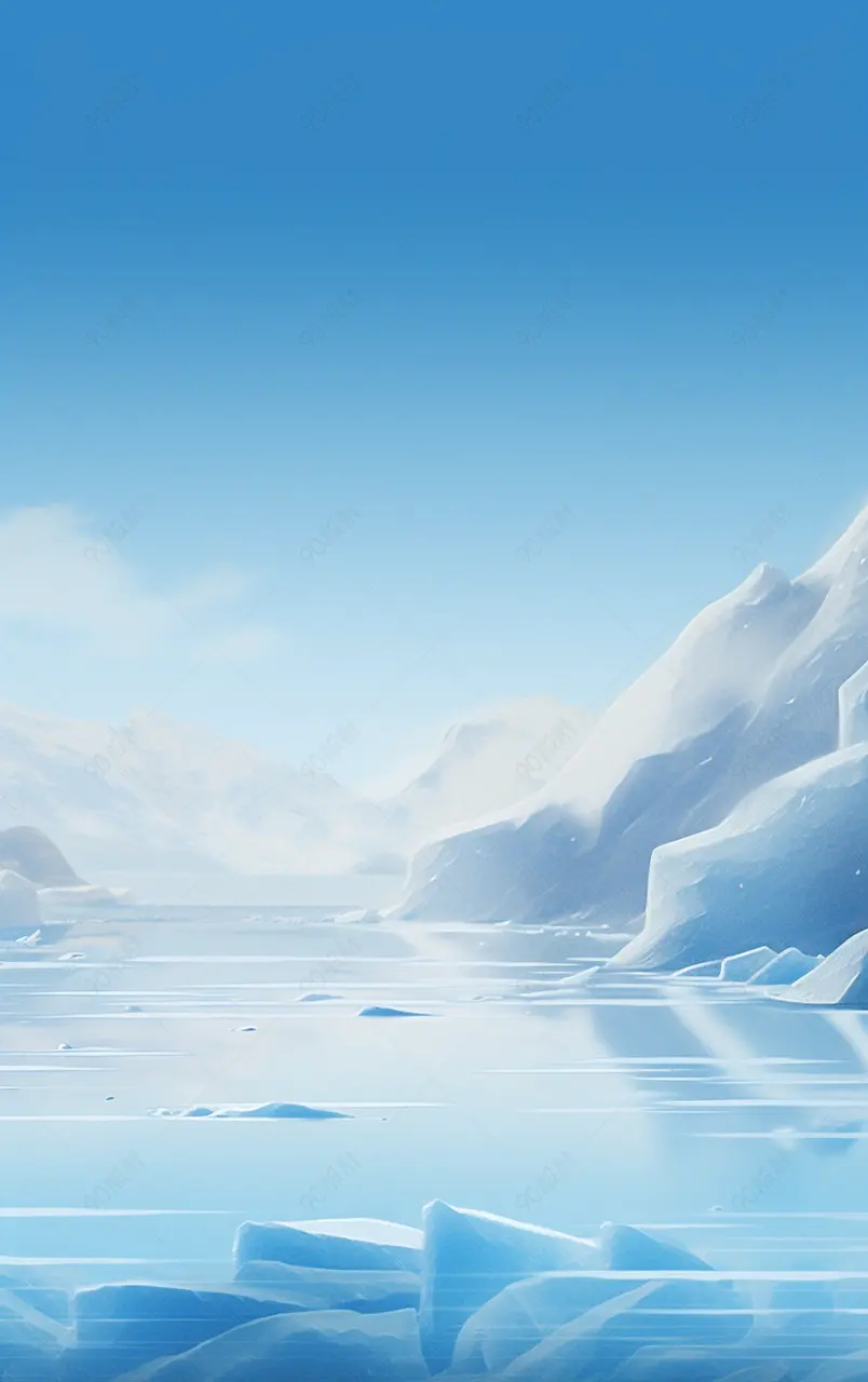 3D夏季冰和水凉爽化妆品场景图