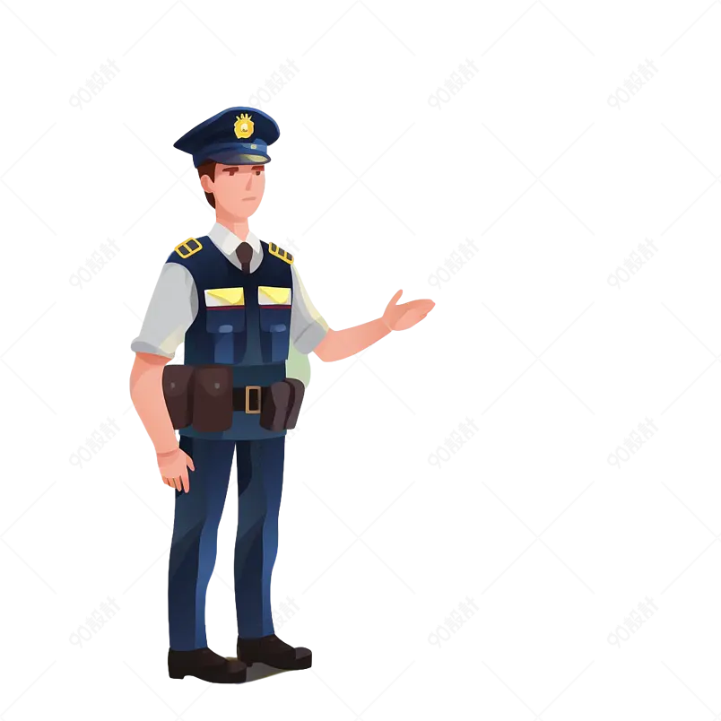 五一劳动节执勤的交警人民警察