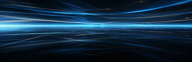 蓝色科技线条眩光合成背景图