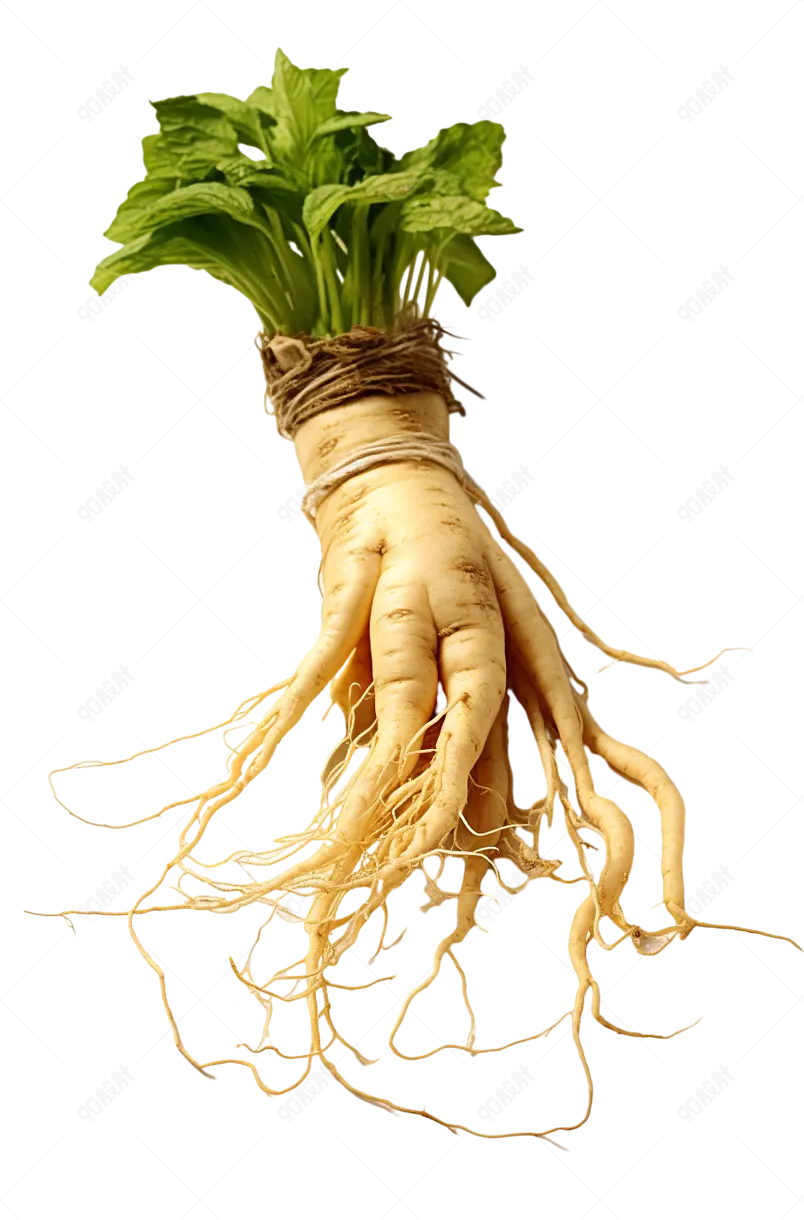 中药材人参党参西洋参花旗参中医草药元素