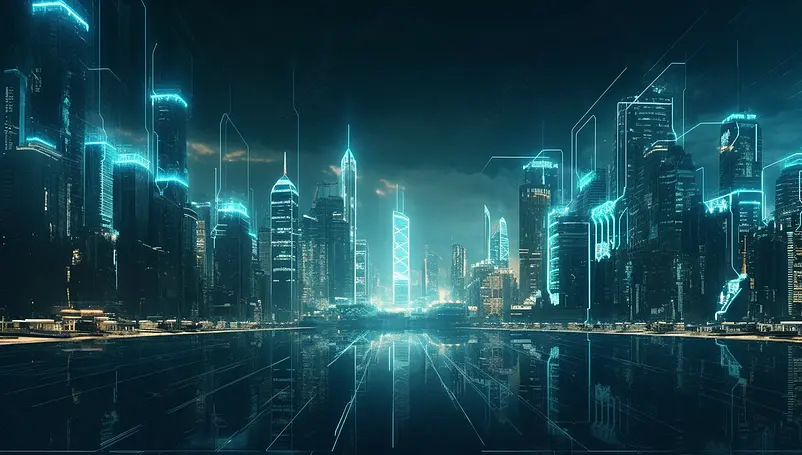 数字化城市科技主视觉背景