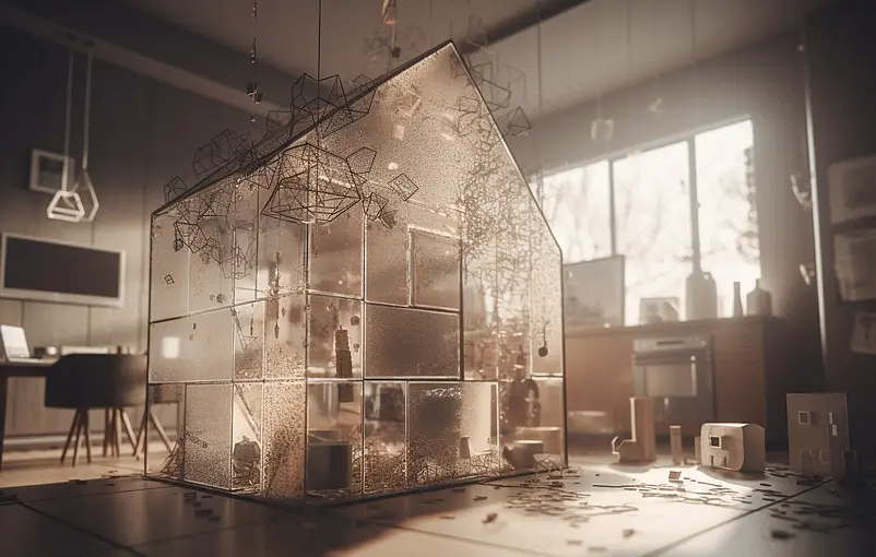 智能家居创意广告背景