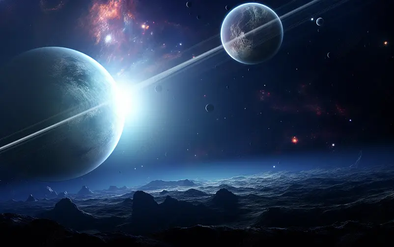 科幻宇宙浩瀚银河星球星空