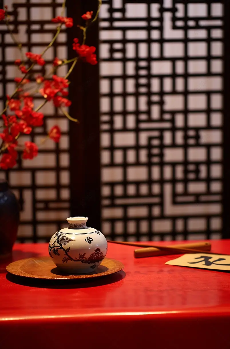 春节民俗,写春联,静物,空镜