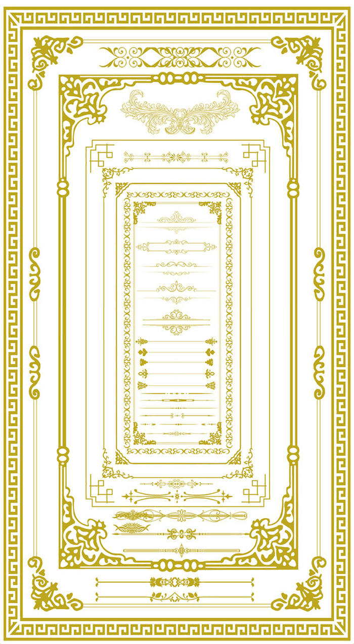 欧式花纹边框素材