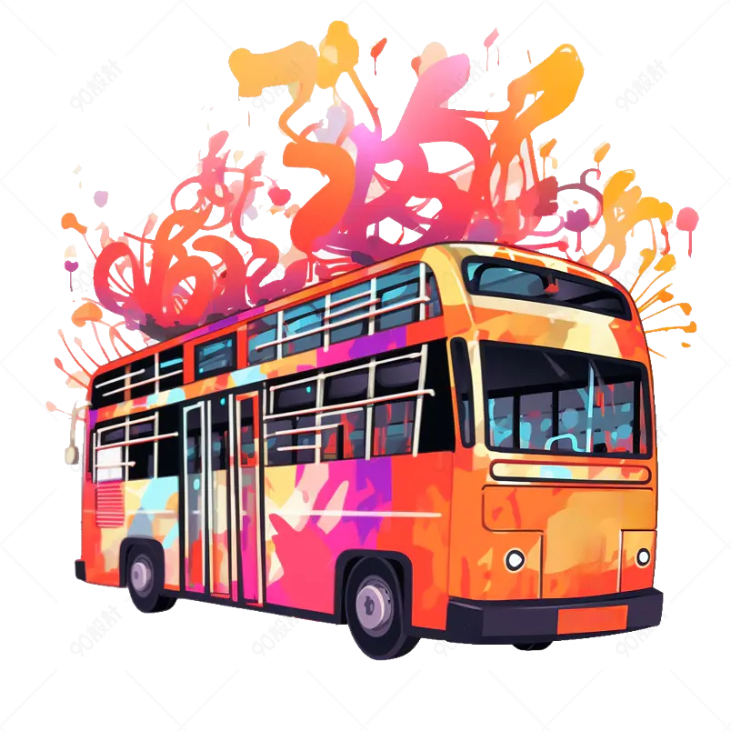 香港回归香港旅游巴士车