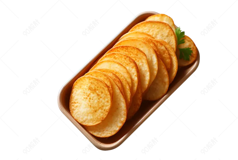 黄色实拍美味薯片食品美食元素