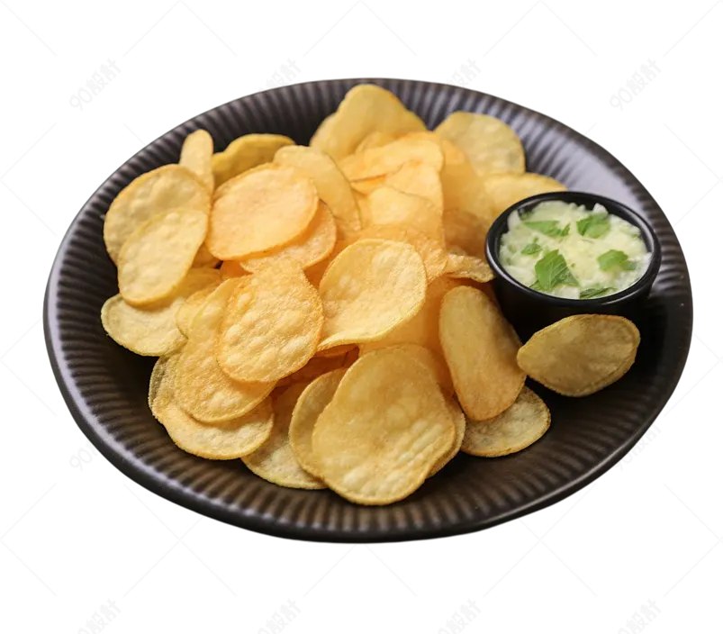 黄色实拍薯片零食食品美食摄影元素
