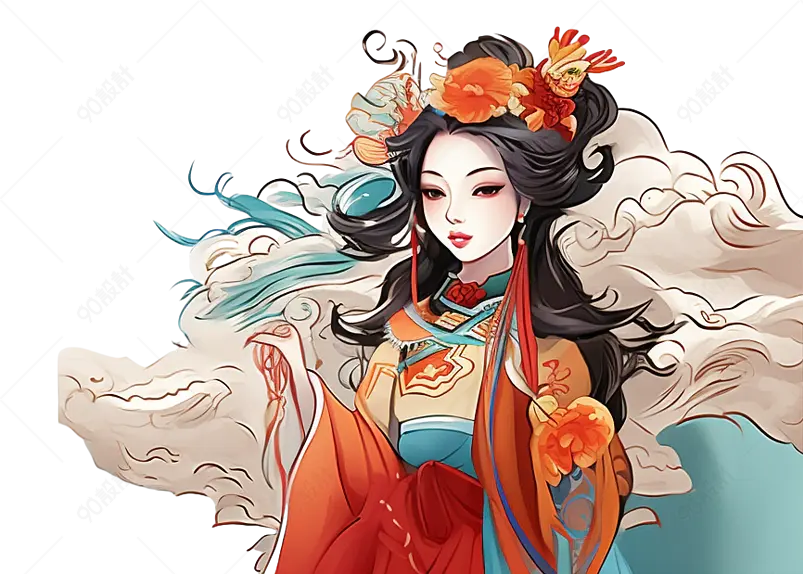戏曲京剧绘画人物元素