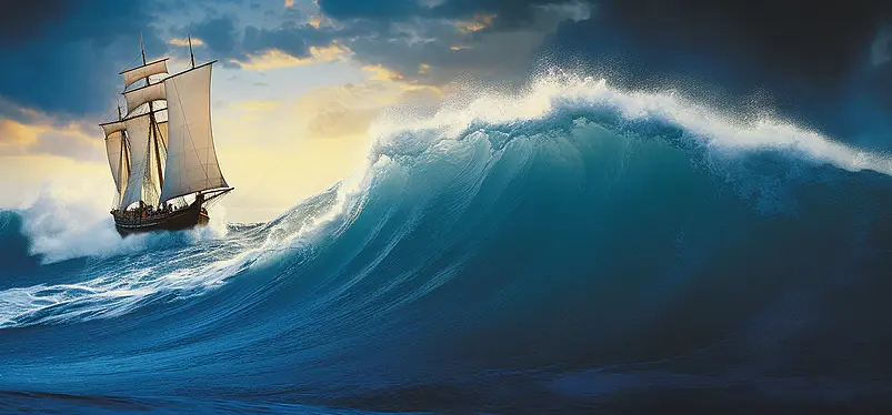 企业文化逆流而上不畏困难的文化背景墙图片