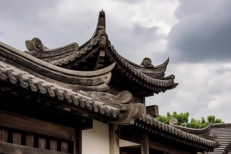 中式建筑素材