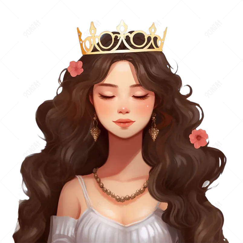 美丽的女人女王女生节美女公主