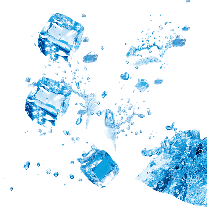 创意飞起的冰块