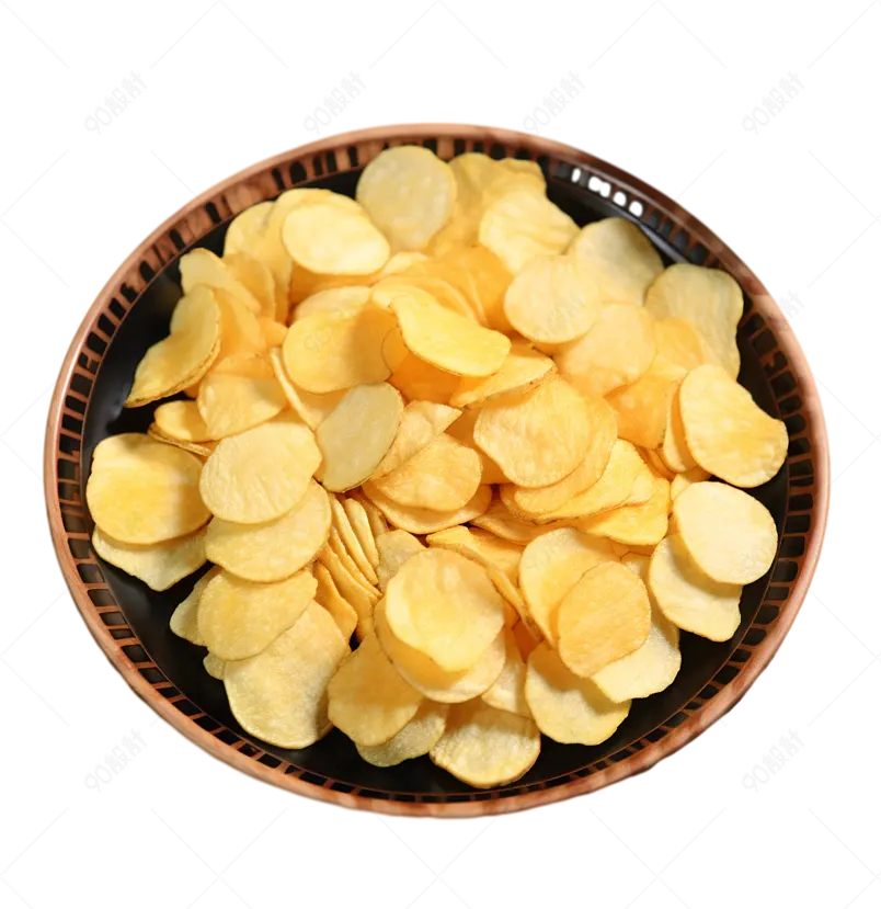 黄色实拍美味薯片食品美食元素