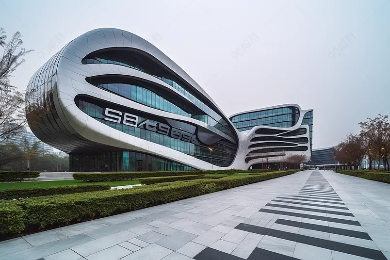 上海凌空SOHO外观建筑摄影实拍图