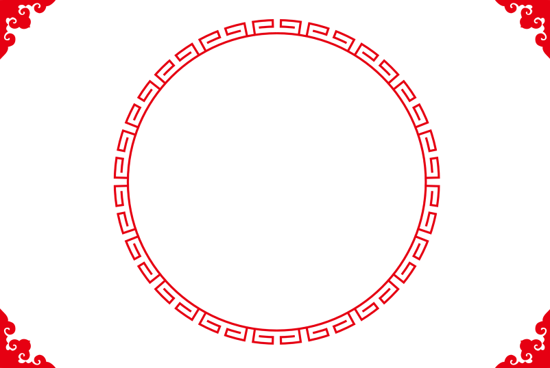 中国风古典中式花纹边框边角花边图案