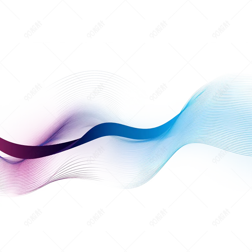 蓝紫色渐变科技感渐变线条纹理元素