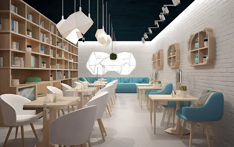 北欧店铺效果图
