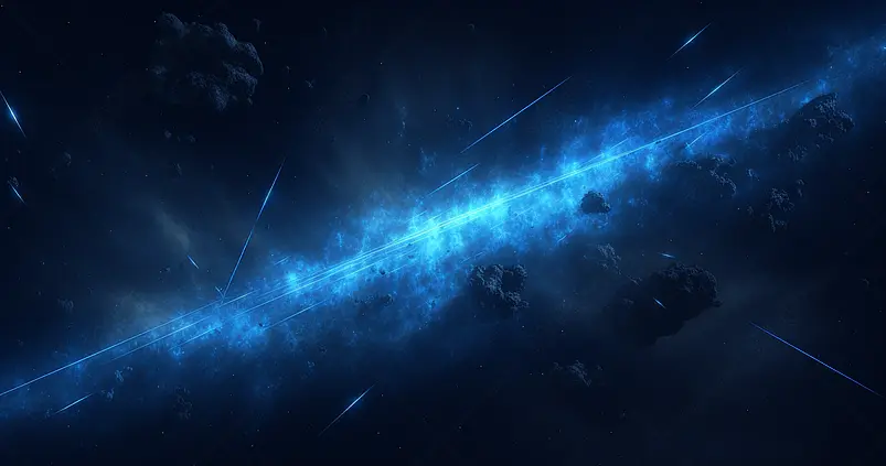 天空炫酷流星星空背景